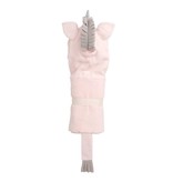 Elegant Baby Baby Bath Wrap Cotton Velour Hooded Towel - Pink Unicorn (0-24 mo)