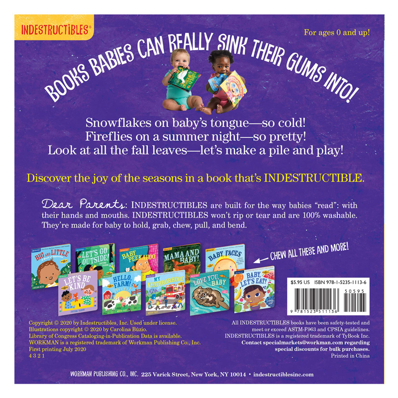 Indestructibles Baby Books Indestructibles: All Year Round Board Book