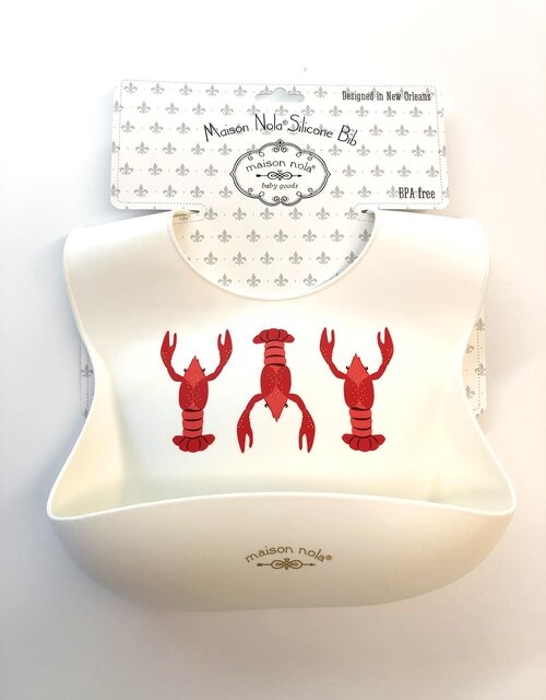 Maison Nola Crawfish Silicone Bib