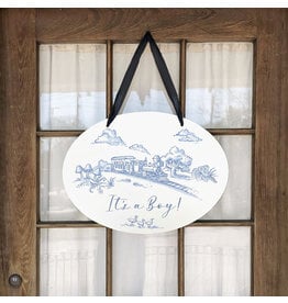 Maison Nola Storyland Toile New Baby Announcement Door Hanger (in store exclusive)