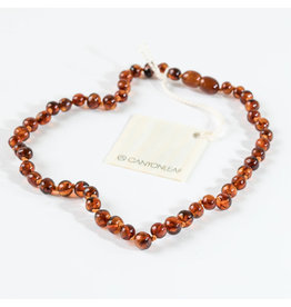 Baltic Amber 13" Necklace (Polished) - Cognac