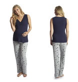 Everly Grey Everly Grey Analise 3-Piece Mom  PJ Set - Twinkle Night - Adult Small
