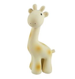 Tikiri Giraffe Natural Organic Rubber Teether, Rattle & Bath Toy