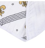 Little Hometown Fleur de Lis Bamboo 2-in-1 Burp Cloth & Bib