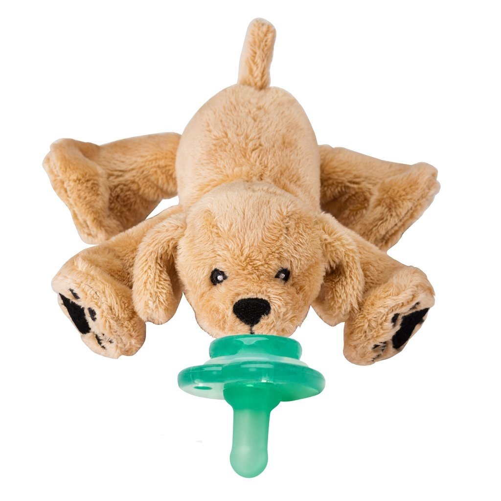 Nookums Rufus Retriever | Plush Paci Buddy Pacifier Holder