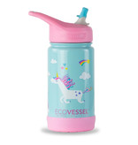 EcoVessel EcoVessel Frost 12 oz Stainless Steel Kids Flip Top Straw Bottle