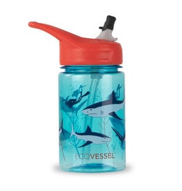 EcoVessel EcoVessel 12 oz Splash Kids Tritan BPA-Free Free Water Bottle with Flip Straw Lid