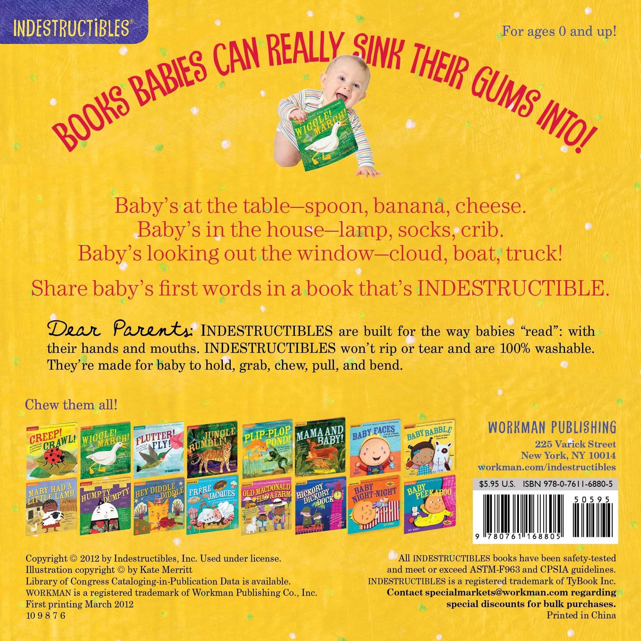 Indestructibles Baby Books Indestructibles: Baby Babble