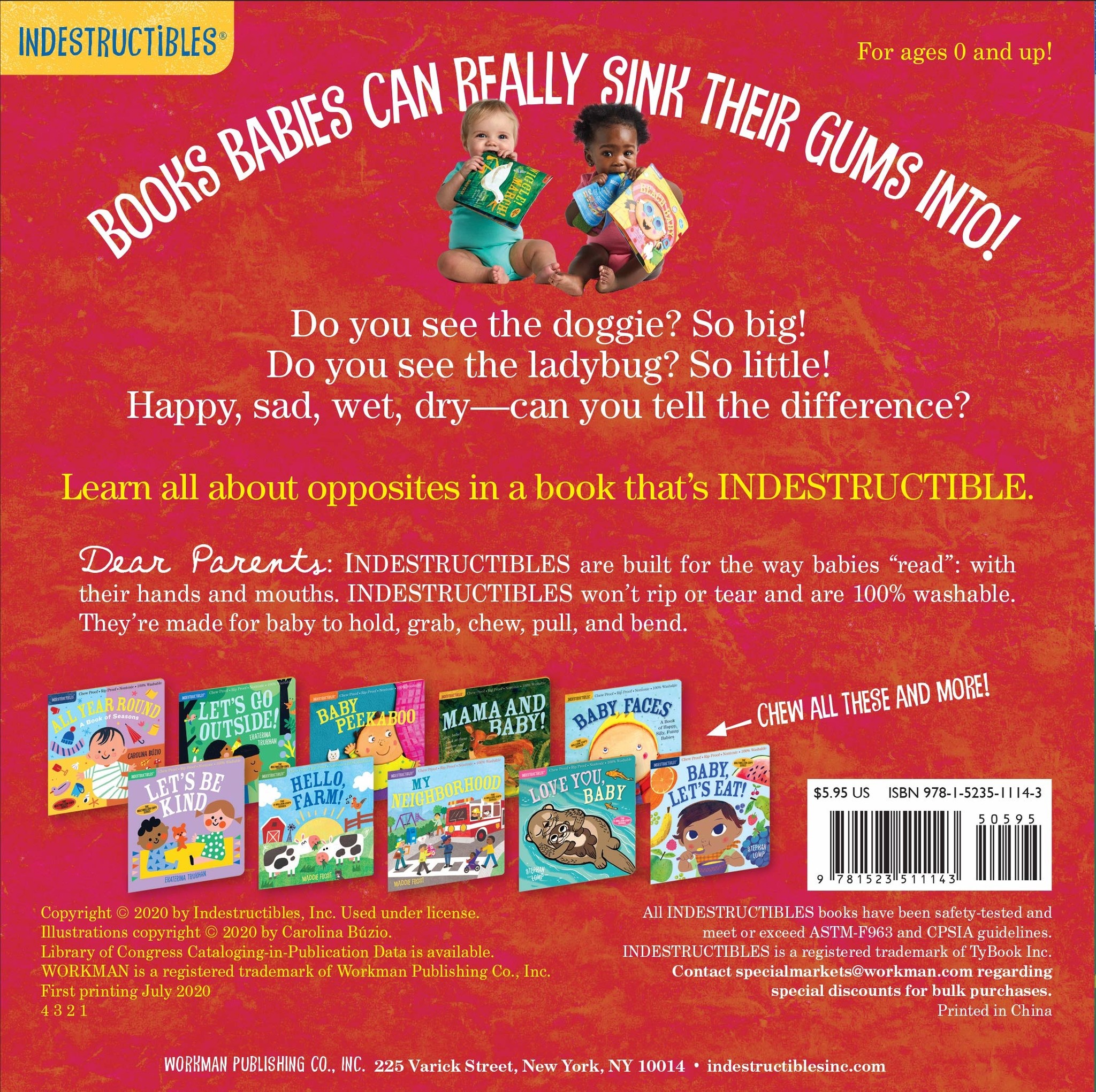 Indestructibles Baby Books Indestructibles: Big and Little