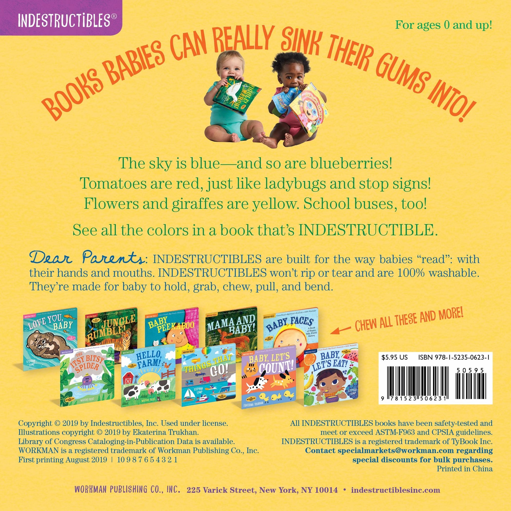 Indestructibles Baby Books Indestructibles: Baby See The Colors