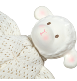 Tikiri Bahbah the Lamb Baby Lovey with Natural Rubber Teether Head
