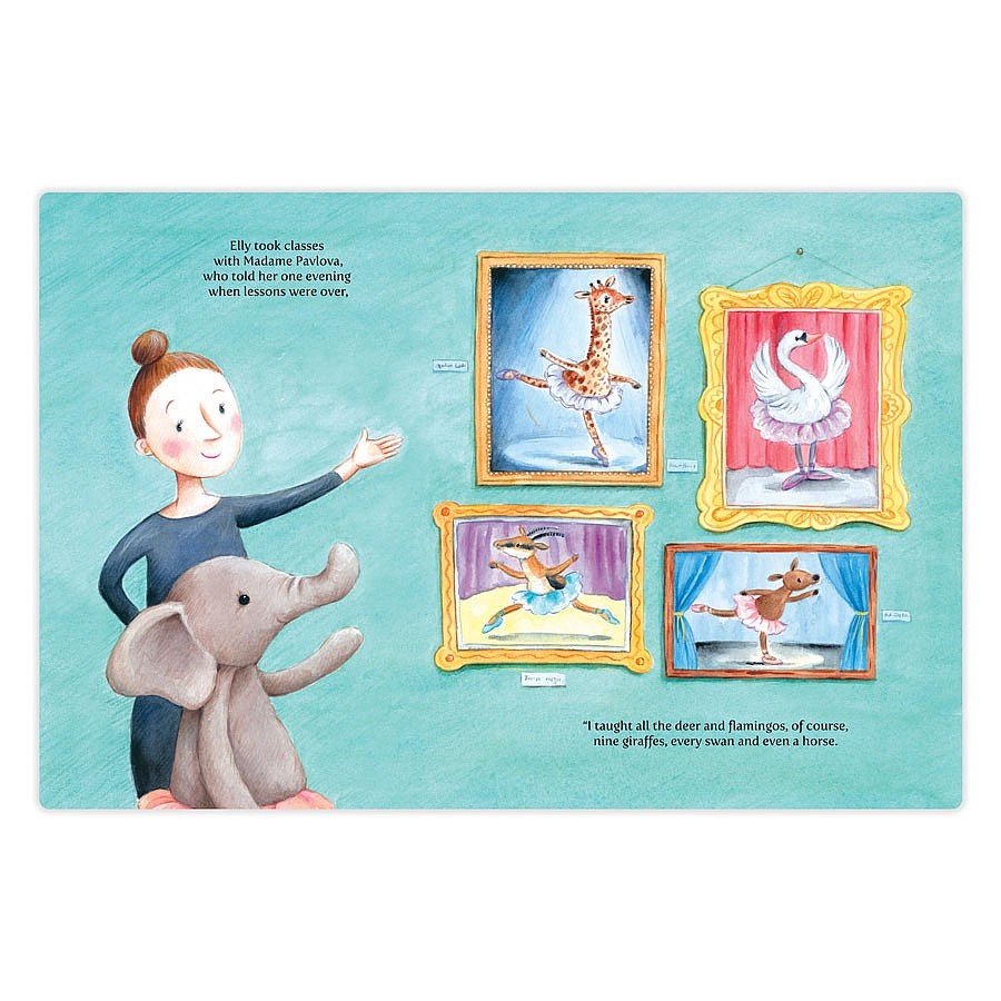 Jellycat Elly Ballerina Book