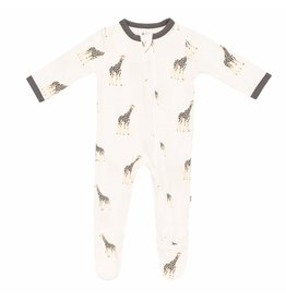 Kyte Baby Kyte Baby Bamboo Zippered Footie | Giraffe