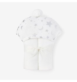 Elegant Baby Organic Hooded Baby Bath Wrap - Moon & Stars