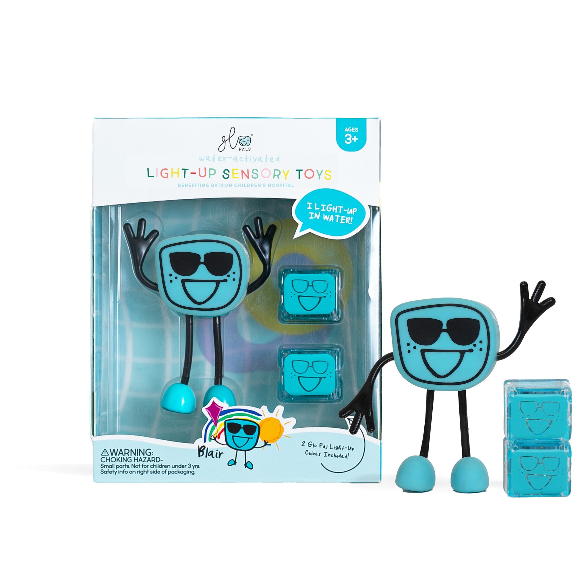 Glo Pals Glo Pals Character Pack with 2 Light Up Sensory Cubes