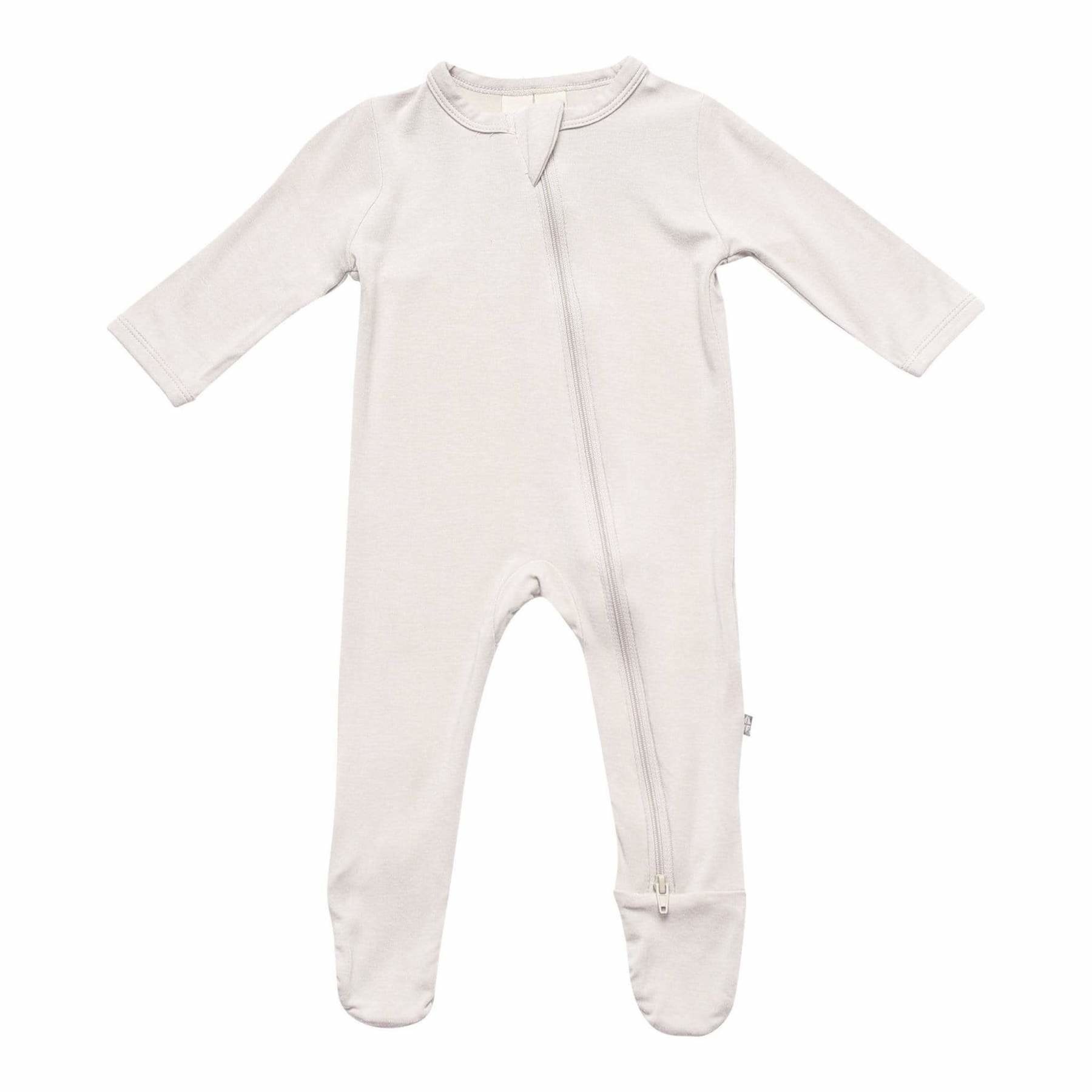 Kyte Baby Kyte Baby Bamboo Zippered Footie | Oat