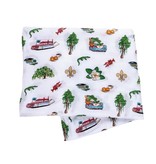 Little Hometown Louisiana Baby Bamboo Muslin Swaddle Blanket