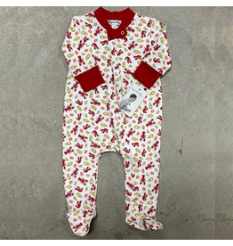 Magnolia Baby Heads or Tails Zippered Pima Footie