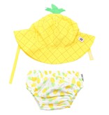 Zoochini Baby Swim Diaper & Sun Hat Set -  Pineapple