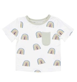 Kyte Baby Kyte Bamboo Toddler Unisex Tee Shirt | Aloe Rainbow