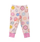 Angel Dear Pink Donuts Short Sleeve Bamboo Loungewear Set