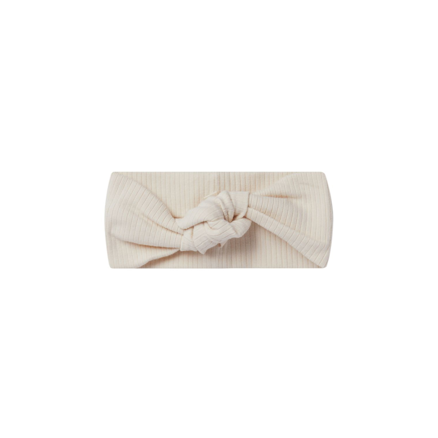 Quincy Mae Quincy Mae Organic Ribbed Knotted Headband | Natural