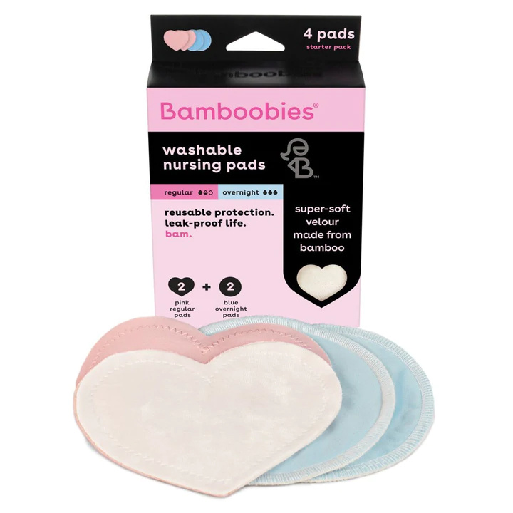 Bamboobies Bamboobies Combo Pack Washable Nursing Pads: Regular and Overnight