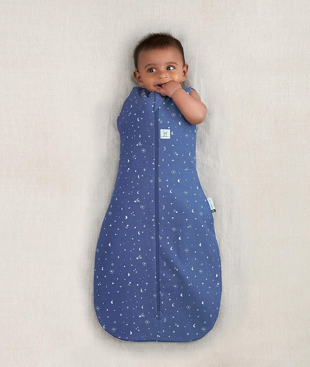 ergoPouch Cocoon Organic Zip Up Swaddle Bag - Night Sky 0.2 TOG