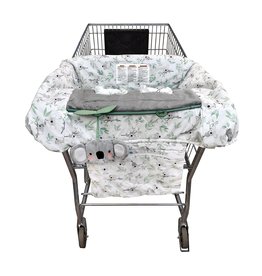 Boppy Boppy® Preferred Shopping Cart and High Chair Cover -  Green Koalas and Leaves