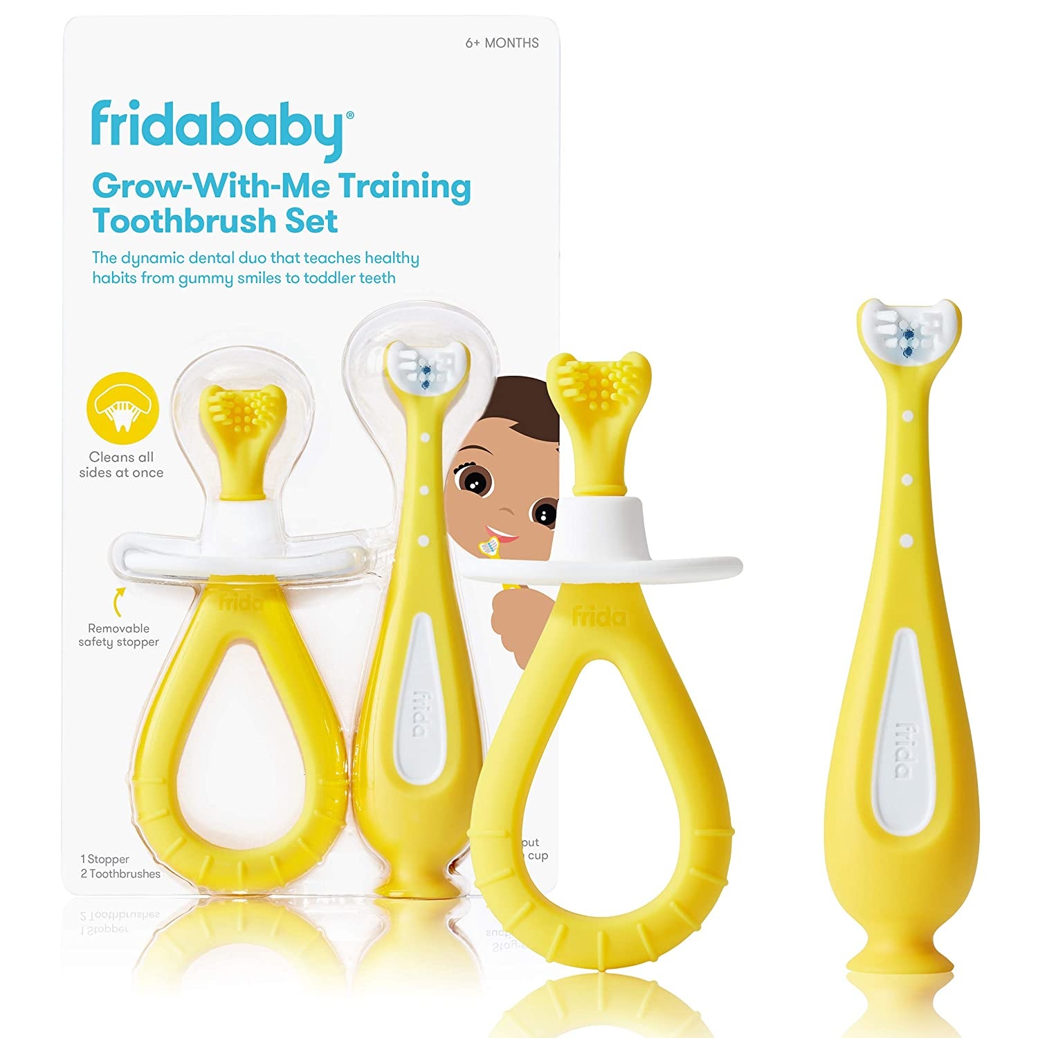 FridaBaby Grow with Me Training Toothbrush Set