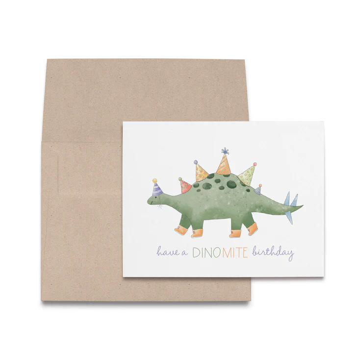Nola Tawk Dino-mite Birthday Greeting Card