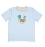 Magnolia Baby My Mallard Applique Pima Short Sleeve T-Shirt