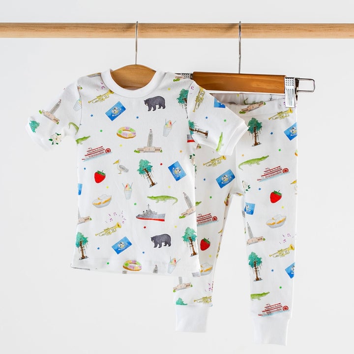 Nola Tawk Louisiana Kids Organic Cotton Pajama Set