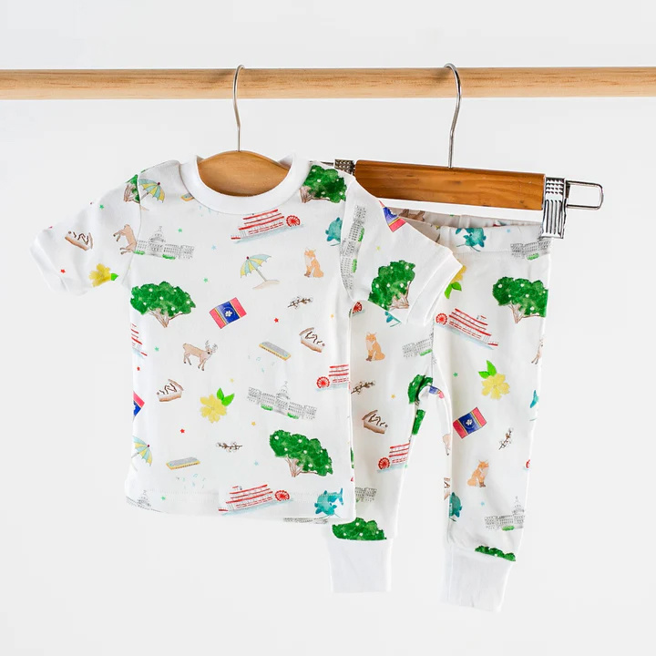 Nola Tawk Mississippi Kids Organic Cotton Pajama Set