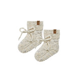 Quincy Mae Speckled Organic Knit Booties