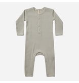 Quincy Mae Fern Stripe Organic Ribbed Baby Jumpsuit