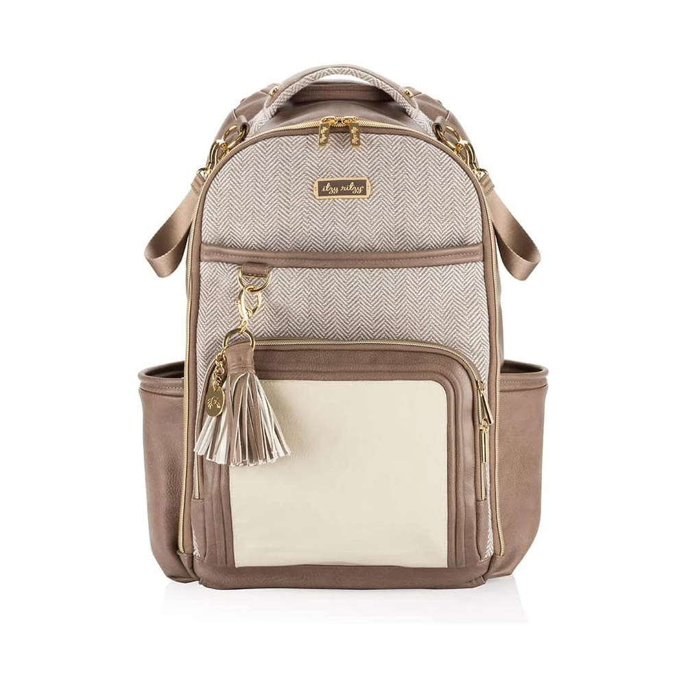 Itzy Ritzy Itzy Ritzy Boss Plus Backpack Diaper Bag | Vanilla Latte (in store exclusive)