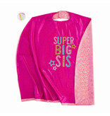 Mud Pie Super Big Sister | Big Brother Cape and Button Gift Set