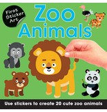 Books First Sticker Art: Zoo Animals