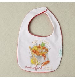 Nola Tawk My First Crawfish Boil Organic Cotton Bib