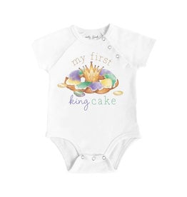 Nola Tawk My First King Cake Organic Cotton Onesie