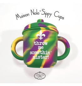 Maison Nola Mardi Gras Silicone Sippy Cup