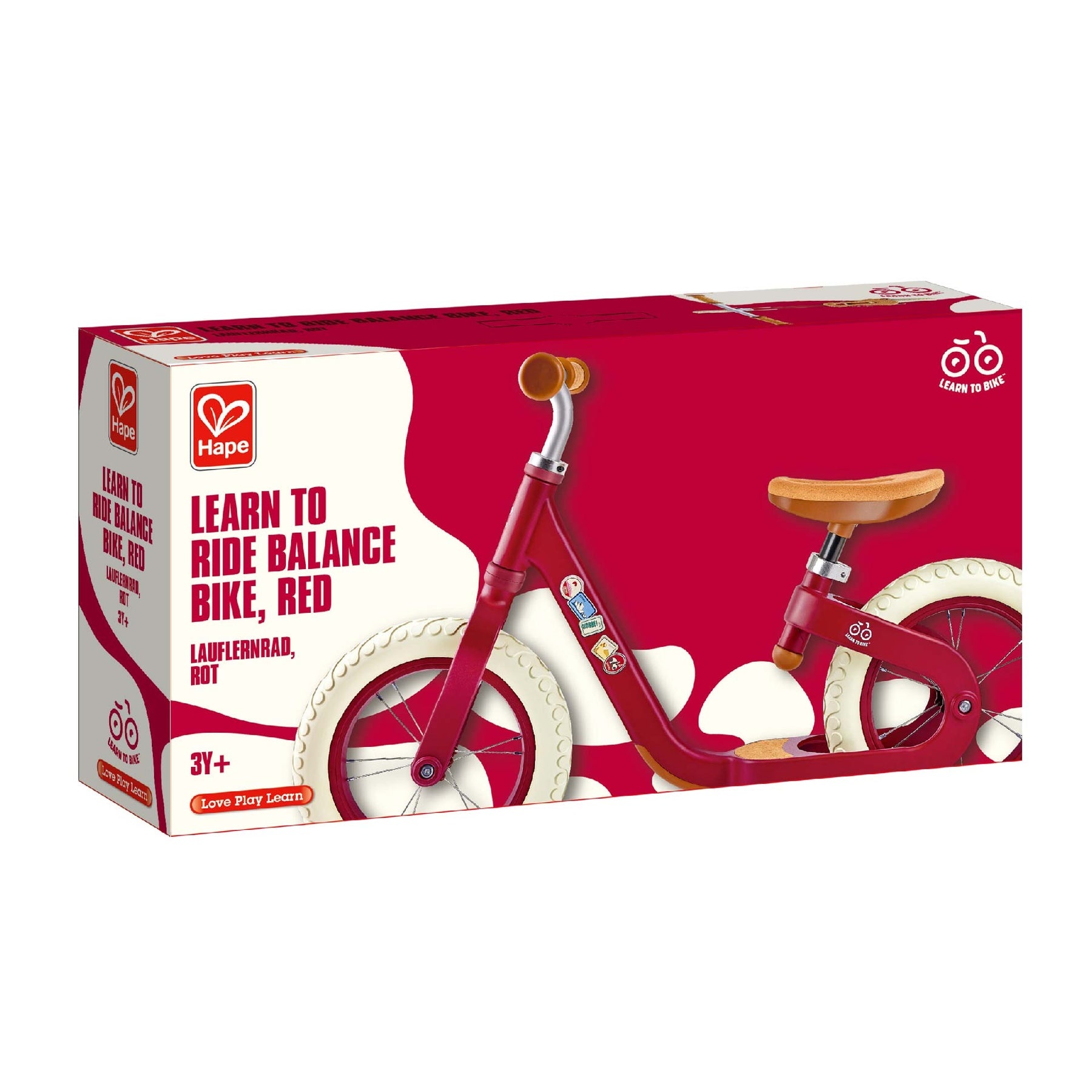 Hape Learn to Ride Balance Bike (Red)