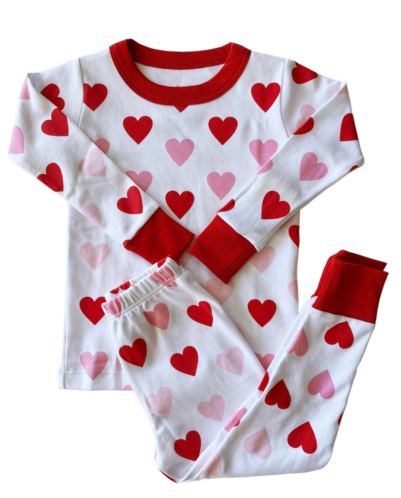 Magnolia Baby Heart to Heart Pima Long Pajamas