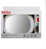 Nuby LED Backseat Baby Mirror | white
