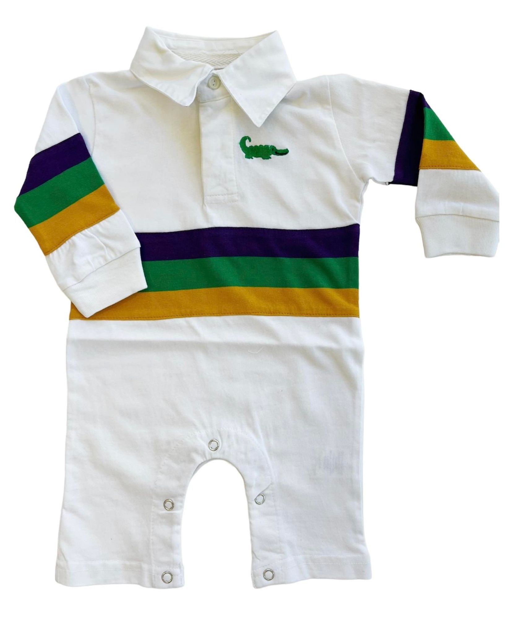 Lulu Bebe Mardi Gras Rugby Long Sleeve Longall