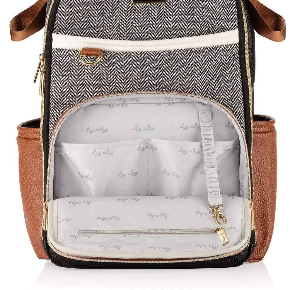 Itzy Ritzy Itzy Ritzy Boss Plus Backpack Diaper Bag | Coffee and Cream (in store exclusive)
