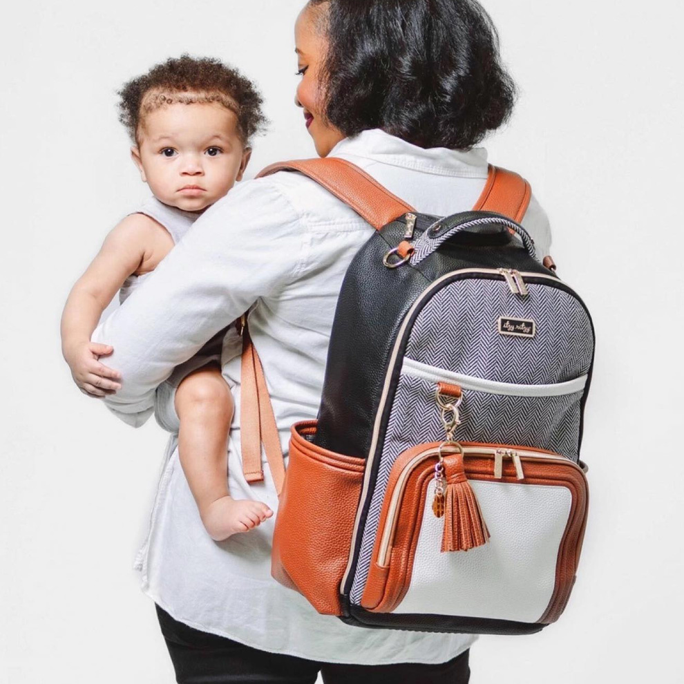Itzy Ritzy Itzy Ritzy Boss Plus Backpack Diaper Bag | Coffee and Cream (in store exclusive)