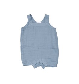 Angel Dear Solid Muslin Soft Chambray Overall Shortie