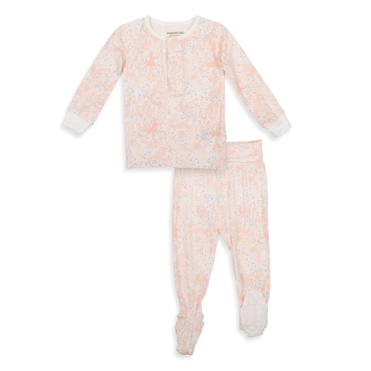 Magnetic Me Seas the Day Pink Modal Magnetic TwoTie Pajamas